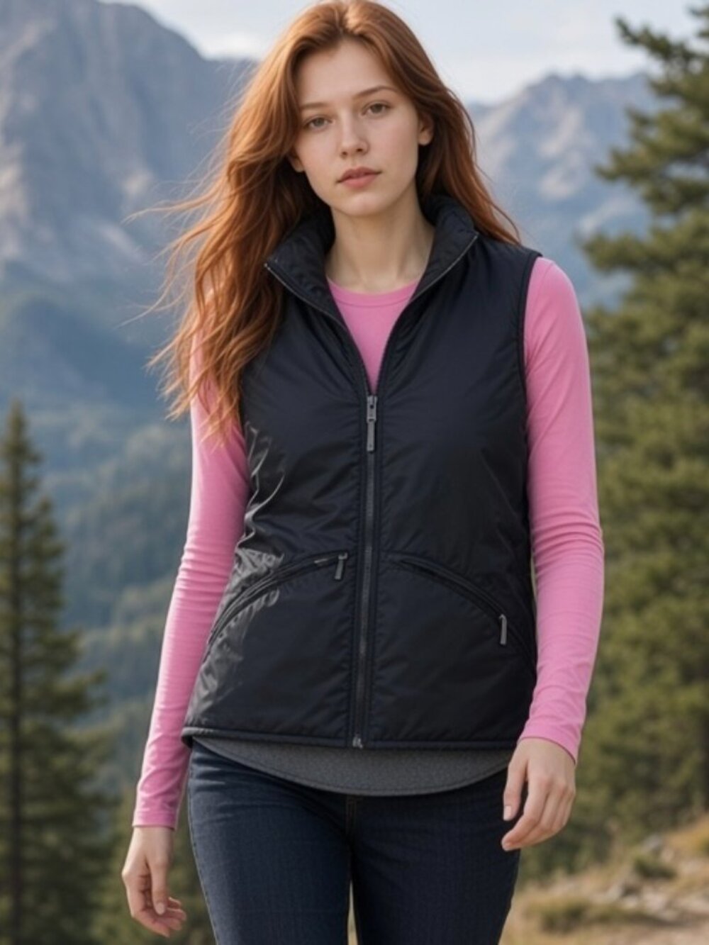 NEW No Boundaries Reversible Vest Juniors LARGE 11 / 13  Full Zip NWT